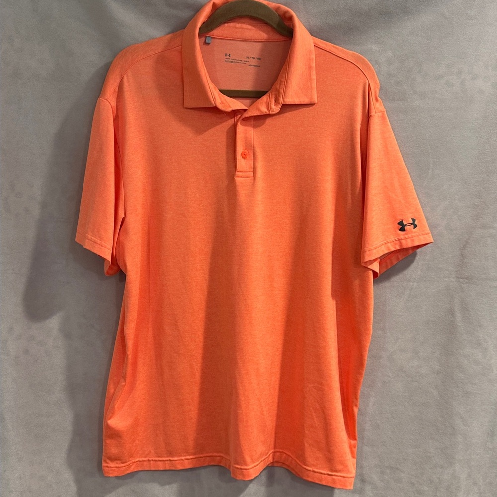 Under Armour Bright Orange Polo Shirt